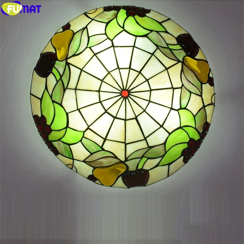 Tiffany Style Pear 12-20 Inches Ceiling Lamp Stained Glass PC021617