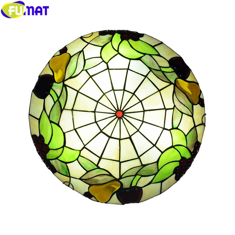 Tiffany Style Pear 12-20 Inches Ceiling Lamp Stained Glass PC021617