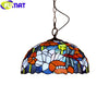 Tiffany Style Dragonfly 16 Inches Pendant Lamp Stained Glass DP021619