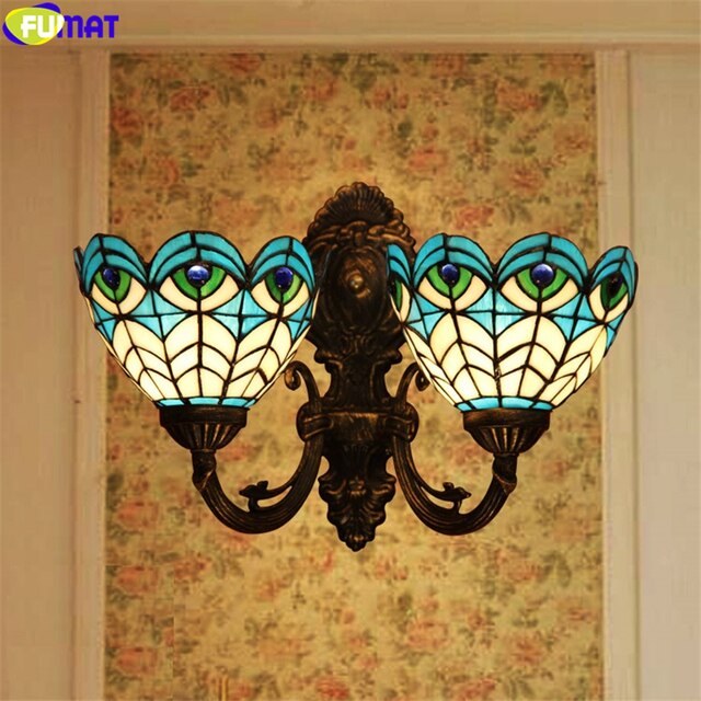 Tiffany Style Gemstone 6 Inches Wall Lamp Stained Glass GW021620