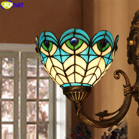 Tiffany Style Gemstone 6 Inches Wall Lamp Stained Glass GW021620