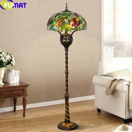 Tiffany Style Grape 22 Inches Floor Lamp Stained Glass GF021518