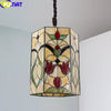 Tiffany Style Hexagon 12 Inches Ceiling Lamp Stained Glass HC021417