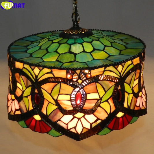 Tiffany Style Multicolor 18 Inches Pendant Lamp Stained Glass MP022101