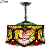 Tiffany Style Multicolor 18 Inches Pendant Lamp Stained Glass MP022101