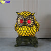 Tiffany Style Owl 9 Inches Table Lamp Stained Glass OT021411