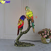 Tiffany Style Parrot 12 Inches Table Lamp Stained Glass PT021410