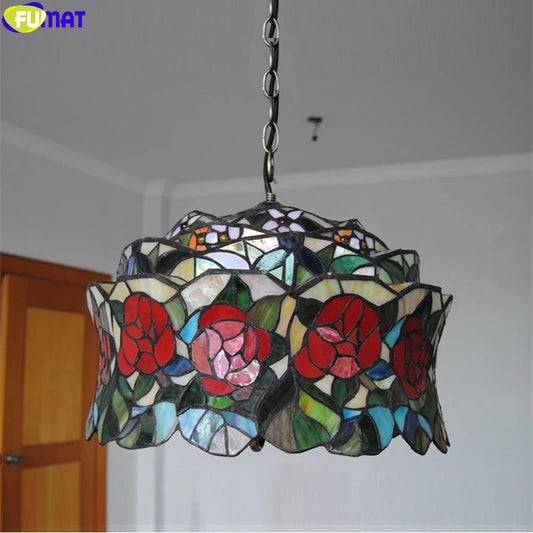 FUMAT Red Rose Pendant Lamp 16 Inches RP010372