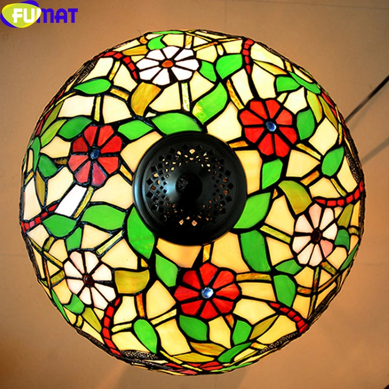 Tiffany Style Dragonfly 16 Inches Pendant Lamp Stained Glass DP021515