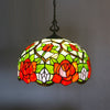 Tiffany Style Rose 16 Inches Pendant Lamp Stained Glass RP022105