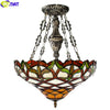 Tiffany Style Multicolor 16-20 Inches Pendant Lamp Stained Glass MP022010