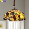 Tiffany Style Grape 16 Inches Pendant Lamp Stained Glass GP021519