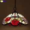 FUMAT Pink Rose Dragonfly Pendant Lamp 16 Inches RDP010375