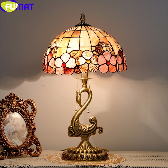 Tiffany Style Butterfly 12 Inches Table Lamp Stained Glass BT021307