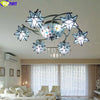 Tiffany Style Star Blue 31-40 Inches Pendant Lamp Stained Glass SP021725