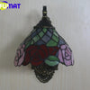 Tiffany Style Rose 8 Inches Wall Lamp Stained Glass RW022102