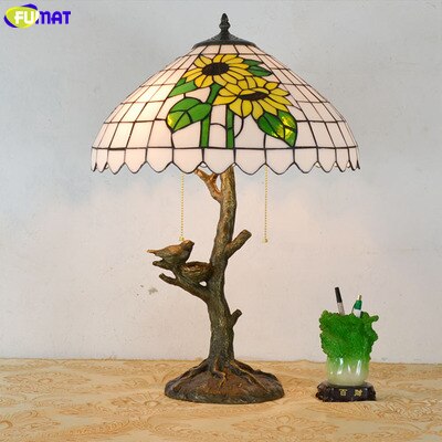 Tiffany Style Flower 12-16 Inches Table Lamp Stained Glass FT021726