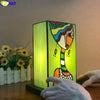 Tiffany Style Picasso Peri 4 Inches Table Lamp Stained Glass PT022310