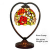 Tiffany Style Rose 10 Inches Table Lamp Stained Glass RT022404