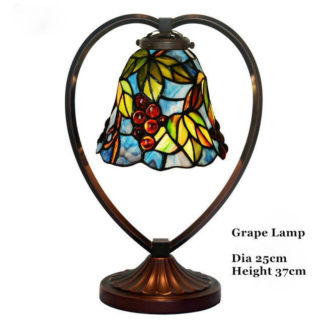 Tiffany Style Rose 10 Inches Table Lamp Stained Glass RT022404