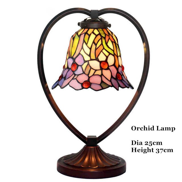 Tiffany Style Rose 10 Inches Table Lamp Stained Glass RT022404