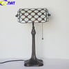 Tiffany Style White 10 Inches Table Lamp Stained Glass WT022321