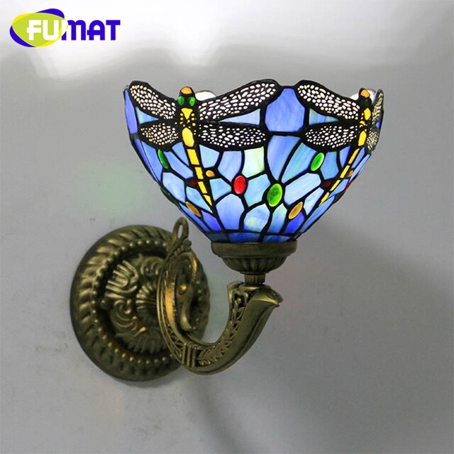 Tiffany Style Baroque 12 Inches Wall Lamp Stained Glass BW021113