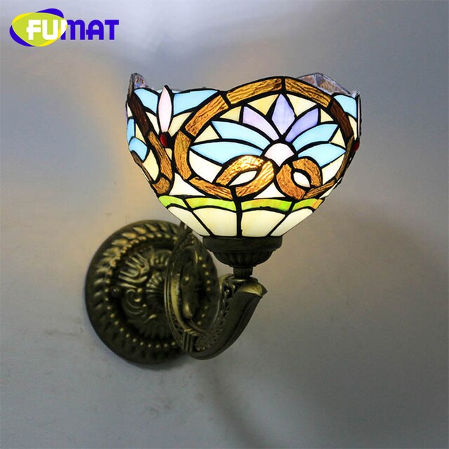 Tiffany Style Baroque 12 Inches Wall Lamp Stained Glass BW021113