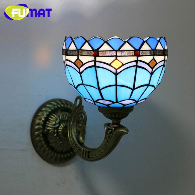 Tiffany Style Baroque 12 Inches Wall Lamp Stained Glass BW021113