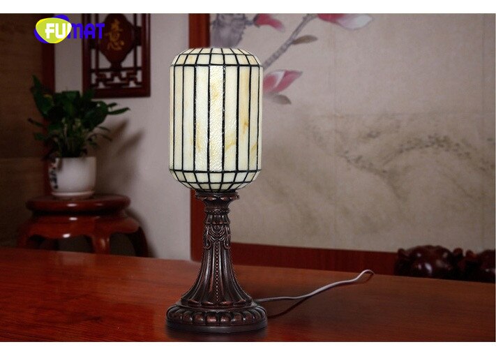 Tiffany Style Chinese Antique 6 Inches Table Lamp Stained Glass AT022322