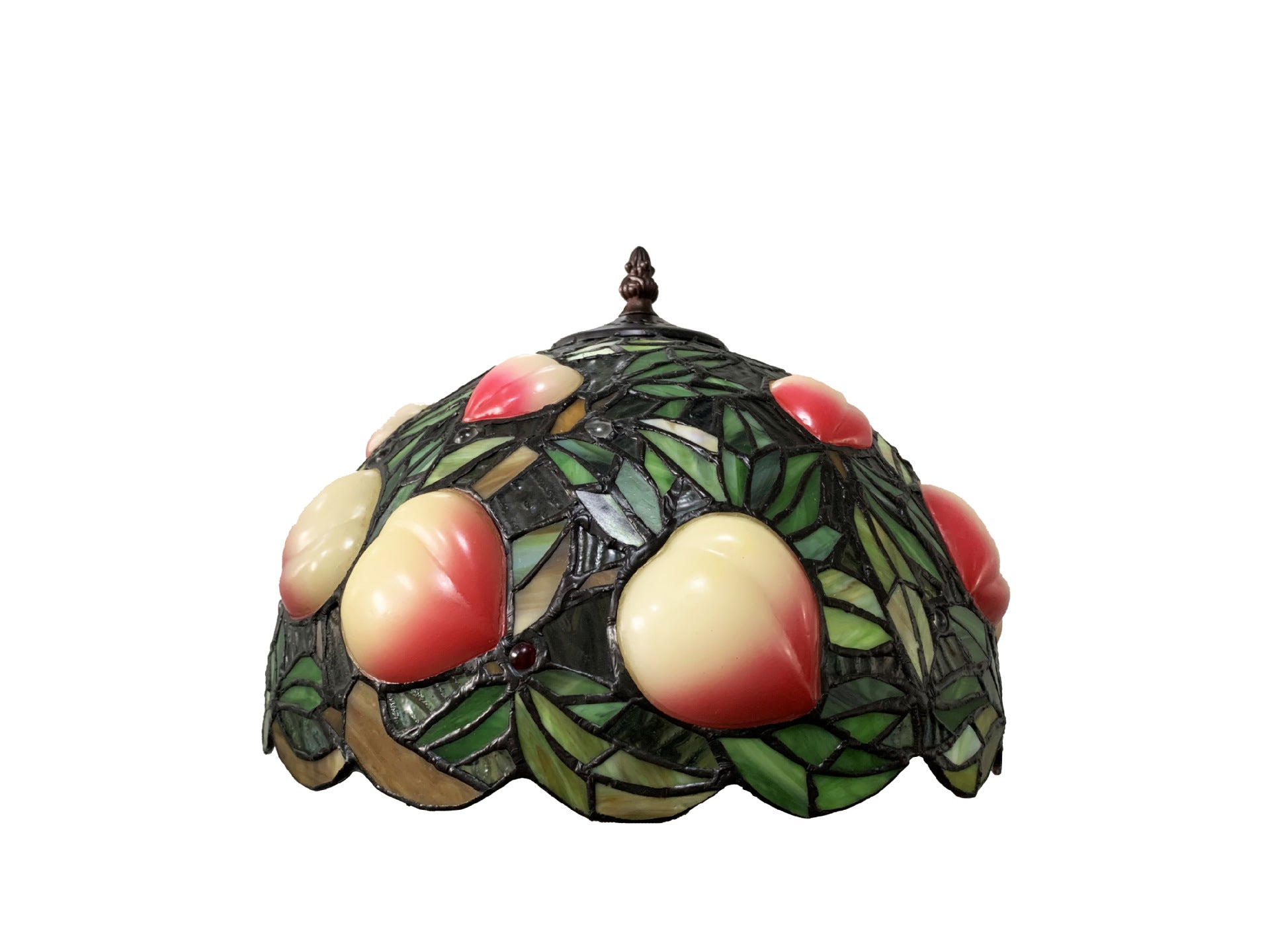 Tiffany Style Peach 12 Inches Table Lamp Stained Glass PT022419