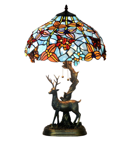 Tiffany Style Butterfly 16 Inches Table Lamp Stained Glass FT022801