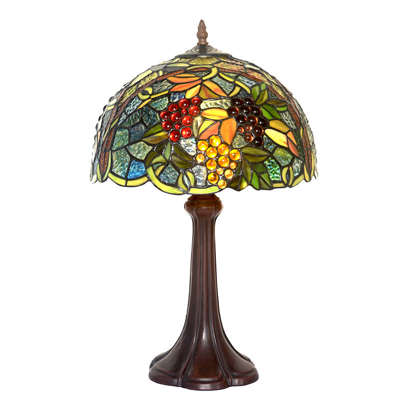 Tiffany Style Grape 12 Inches Table Lamp Stained Glass GT022416