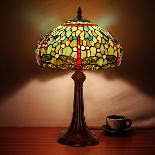 Tiffany Style Dragonfly 12 Inches Table Lamp Stained Glass DT022414