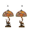 Tiffany Style Magnolia 16 Inches Table Lamp Stained Glass GT0222713