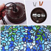 FUMAT Tiffany Style Wisteria 8-20 Inches Pendant Lamp Stained Glass WP021103