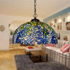 FUMAT Tiffany Style Wisteria 8-20 Inches Pendant Lamp Stained Glass WP021103