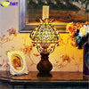 FUMAT Tiffany Style Kerosene 7-9 Inches Table Lamp Stained Glass KT021106