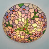 FUMAT Tiffany Style Wisteria 16 Inches Ceiling Lamp Stained Glass WC020806