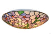 FUMAT Tiffany Style Wisteria 16 Inches Ceiling Lamp Stained Glass WC020806