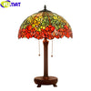 FUMAT Tiffany Style Rose 16 Inches Floor Lamp Stained Glass RF020818