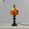 FUMAT Tiffany Style Rose 8 Inches Table Lamp Stained Glass RT020919