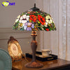 Tiffany Style Rose 16 Inches Table Lamp Stained Glass RT0222512