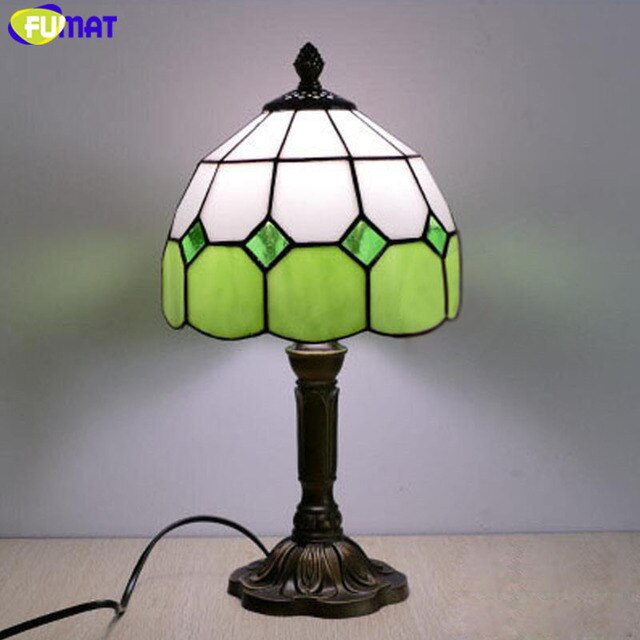 FUMAT Tiffany Style Mediterranean 8 Inches Table Lamp MT020814