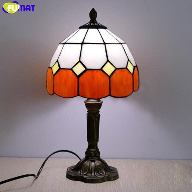 FUMAT Tiffany Style Mediterranean 8 Inches Table Lamp MT020814