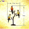 FUMAT Tiffany Style Parrot 14-20 Inches Table Lamp Stained Glass PT020812