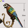 FUMAT Tiffany Style Parrot 14-20 Inches Table Lamp Stained Glass PT020812