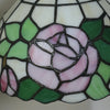 FUMAT Tiffany Style Rose 8 Inches Wall Lamp Stained Glass RW020820