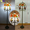 Tiffany Parrot Butterfly Floor Lamp 16 Inches Stained Glass PBF021719