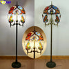 Tiffany Parrot Butterfly Floor Lamp 16 Inches Stained Glass PBF021719